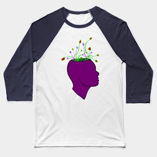 Strawberry Brain Plant Baseball T-Shirt